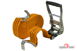 Стяжка груза 10м (полипропилен) С УСИЛЕННЫМ КРЮКОМ 50мм 4000кг Стяжка груза 10м (полипропилен) С УСИЛЕННЫМ КРЮКОМ 50мм 4000кг